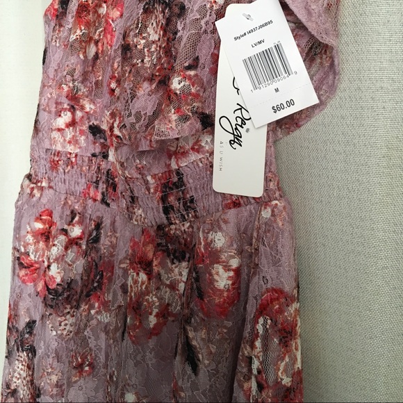 Love Reign One Shoulder Floral Lace Dress - Picture 4 of 8